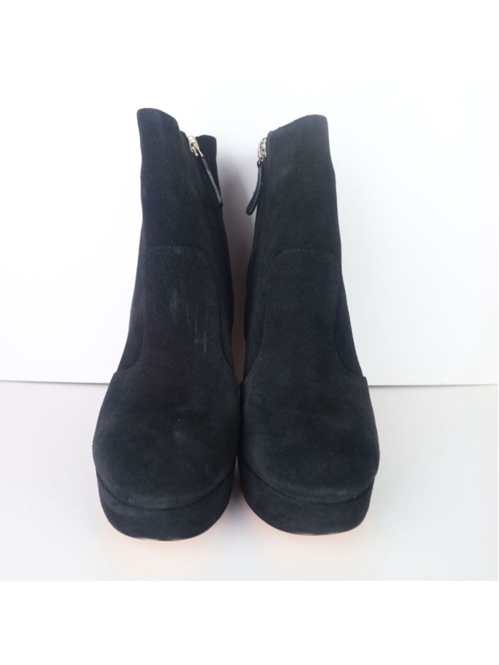 Kate Spade NY Barrett Suede Heel Boots Black 10 - Picture 3 of 16